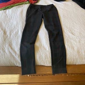 Sanctuary dark plaid stretch jeans NWOT